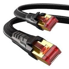 상품 이미지: 코드웨이 CAT8 랜선 초고속 인터넷 랜케이블, 1개, 1m