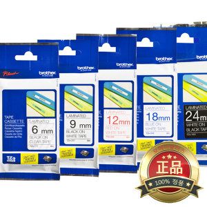 상품 이미지: 정품 브라더라벨테이프 6mm 9mm 12mm 18mm 24mm
