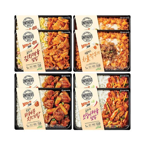 상품 이미지: 온더고 신상혼합8(김치제육2,차돌깍두기2,바베큐치킨2,오징어제육2)