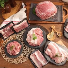 상품 이미지: 삼다돈 제주흑돼지세트(구이2+불고기2+찌개2+수육2팩) 총 2.4KG