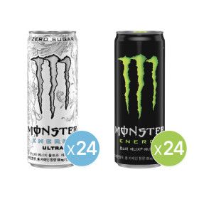 상품 이미지: (현대홈쇼핑)몬스터 에너지 울트라 355ml 캔 24개+몬스터 에너지 그린 355 캔 24개