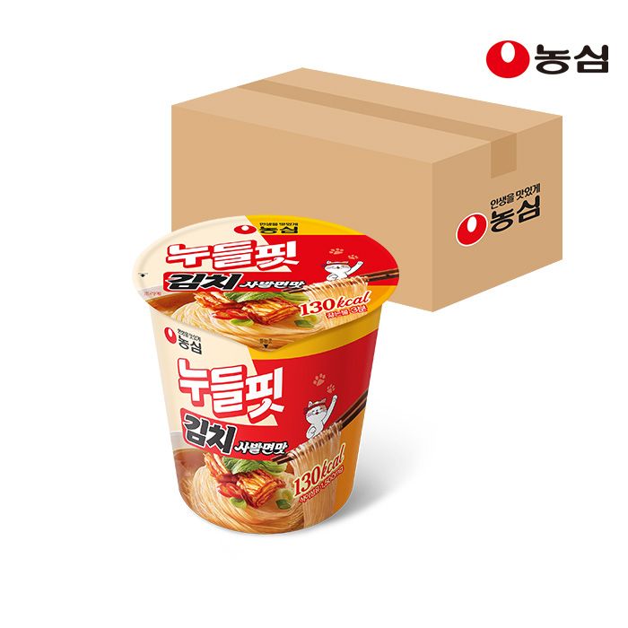 상품 이미지: 농심 누들핏 김치사발면맛, 38g, 8개