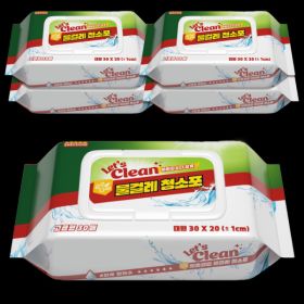 상품 이미지: (G라이브 특별할인) 물걸레청소포 대형 5팩/총150매 (팩당30매) 고급형 베이킹소다 항균