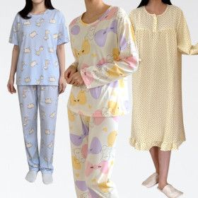 상품 이미지: (10%쿠폰) 수면잠옷 1+1 여성잠옷세트 모음전 주니어 파자마 상하세트 긴팔 홈웨어