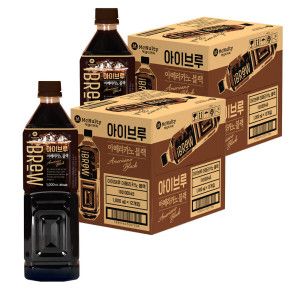 상품 이미지: (대용량 최저가) 맥널티 아이브루 아메리카노 블랙커피 1L 12개입2박스 (총24개)