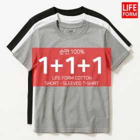 상품 이미지: 3장1세트 남성 여성 순면100% 무지 라운드 반팔 무지티 기본티 티셔츠 흰티 면티 반팔티