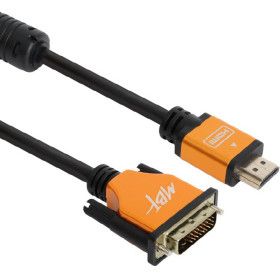 상품 이미지: 엠비에프 양방향 골드메탈 HDMI to DVI 듀얼 케이블 1.5M MBF-DMHMG015 MBF-DMHMG015