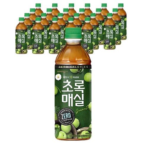 상품 이미지: 초록매실 제로, 500ml, 24개