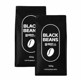 상품 이미지: 블랙빈스/원두커피/500gx2봉 /무/료/배/송