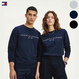 상품 이미지: (15+4%)남녀공용 타미힐피거 맨투맨 자수로고 스웻셔츠 시즌오프 기간 한정 특가 이벤트