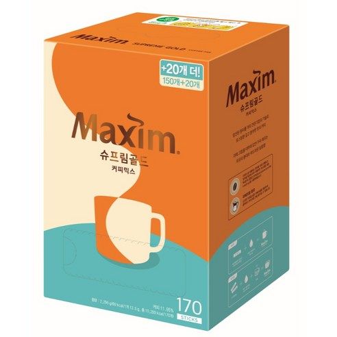 상품 이미지: 맥심 슈프림 골드 커피믹스