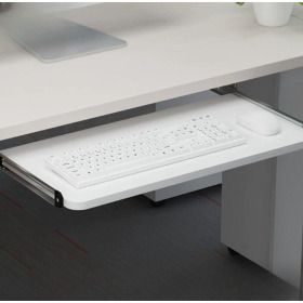 상품 이미지: 책상 밑 키보드 받침대 데스크 테이블 수납 연장 확장 둥근 슬라이딩 트레이