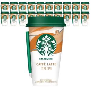 상품 이미지: 스타벅스 카페라떼 컵커피 200mlx10컵+아이스포장