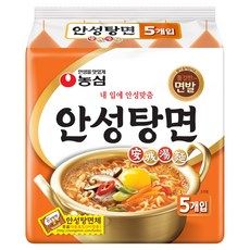 상품 이미지: 농심 안성탕면 125g, 5개