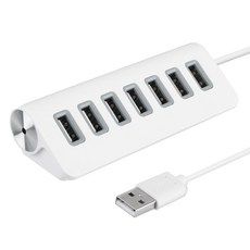 상품 이미지: 코시 뉴욕 7포트 USB 허브 UH3221, 화이트, 1개
