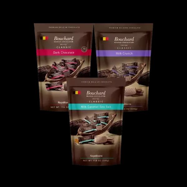 상품 이미지: 1+1 부샤드 나폴리탄 초콜릿 330g 택2 (카라멜씨솔트/다크 72/밀크 크런치)
