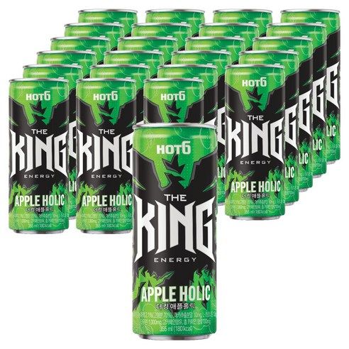 상품 이미지: 핫식스 더킹 애플홀릭, 24개, 355ml