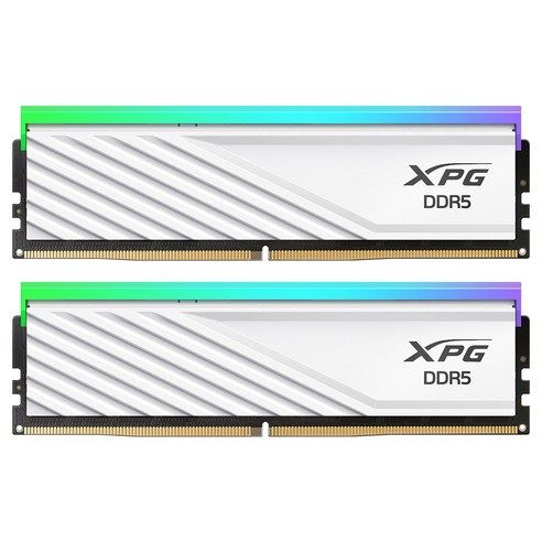 상품 이미지: ADATA DDR5-6000 CL30 LANCER BLADE RGB 화이트 패키지 서린 (48GB(24Gx2))