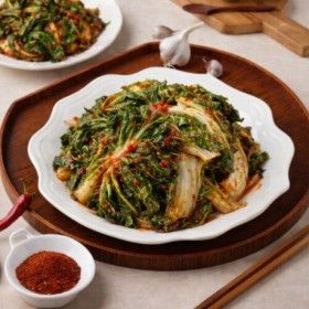 상품 이미지: 봄동겉절이 2kg 보성엔 녹차김치 전라도 겉절이 김치 / 국내산 / 당일제조 / HACCP 인증