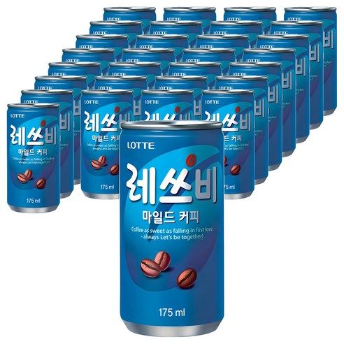 상품 이미지: 레쓰비 마일드 캔커피, 175ml, 60개