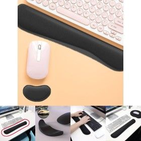 상품 이미지: (손목받침SET)키보드 마우스 손목 받침대/패드/쿠션/보호대/거치대/보호/컴퓨터/받침/거치/게이밍/책상