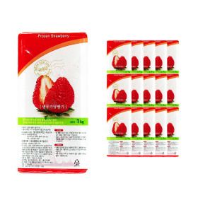 상품 이미지: 청솔 냉동가당딸기 1kg /냉동 한박스 (1kg x 15ea)-아이스박스무료