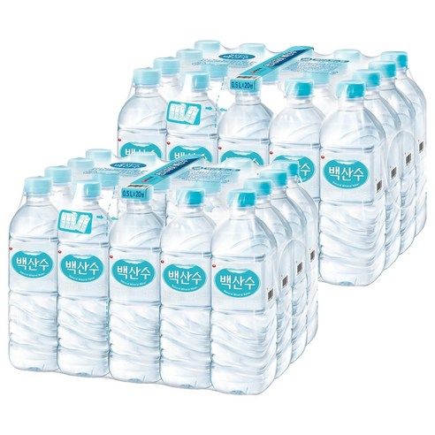 상품 이미지: 백산수 유라벨, 500ml, 40개