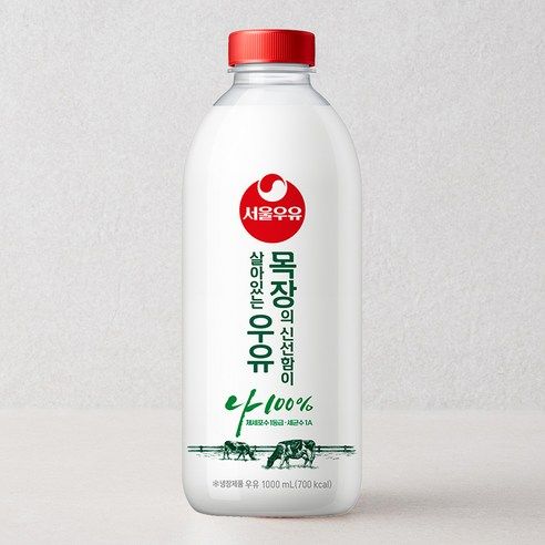 상품 이미지: 서울우유 목장의 신선함이 살아있는 우유, 1L, 1개