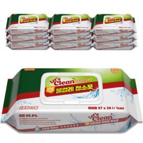 상품 이미지: 물걸레청소포 특대형 10팩/ 총300매 (팩당 30매) 고급형 베이킹소다 항균