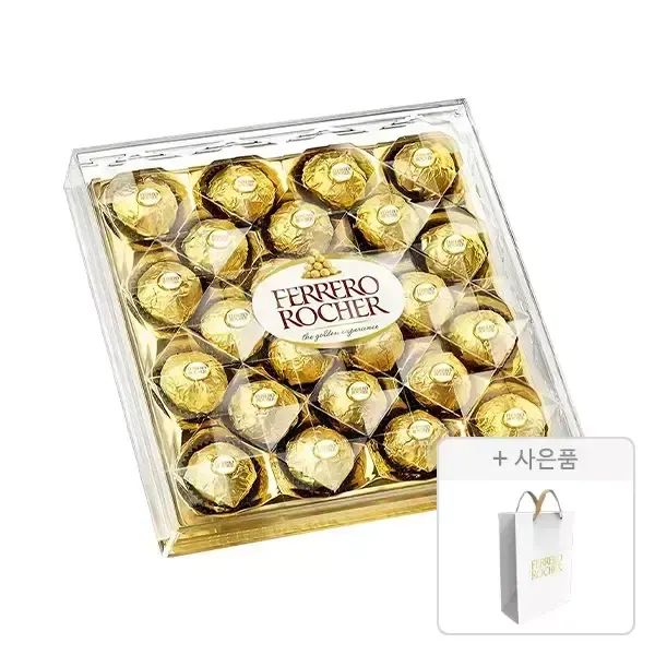 상품 이미지: 페레로로쉐 초콜렛 T24 다이아몬드, 1개 + 증정(쇼핑백 대형, 1개)