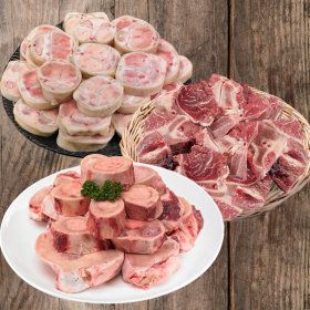 상품 이미지: 황금한우 우족1kg+사골1kg+잡뼈1kg 1+1 총6kg 행사 중 100세트 한정