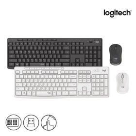 상품 이미지: 로지텍 무선 데스크탑 키보드 마우스 세트 MK295 Silent