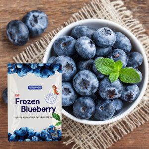 상품 이미지: 지안 냉동 블루베리 1kg 4개 미국산 세척 냉동과일 스무디