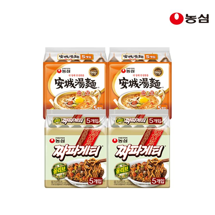 상품 이미지: 농심 안성탕면 10개+짜파게티 10개