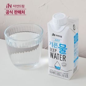 상품 이미지: 자연드림 JUST 기픈물 종이팩 해양심층수 330mL 18입