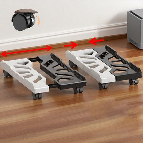 상품 이미지: {더블 컬러} 티지피 컴퓨터 본체 받침대 이동식 선반 폭조절