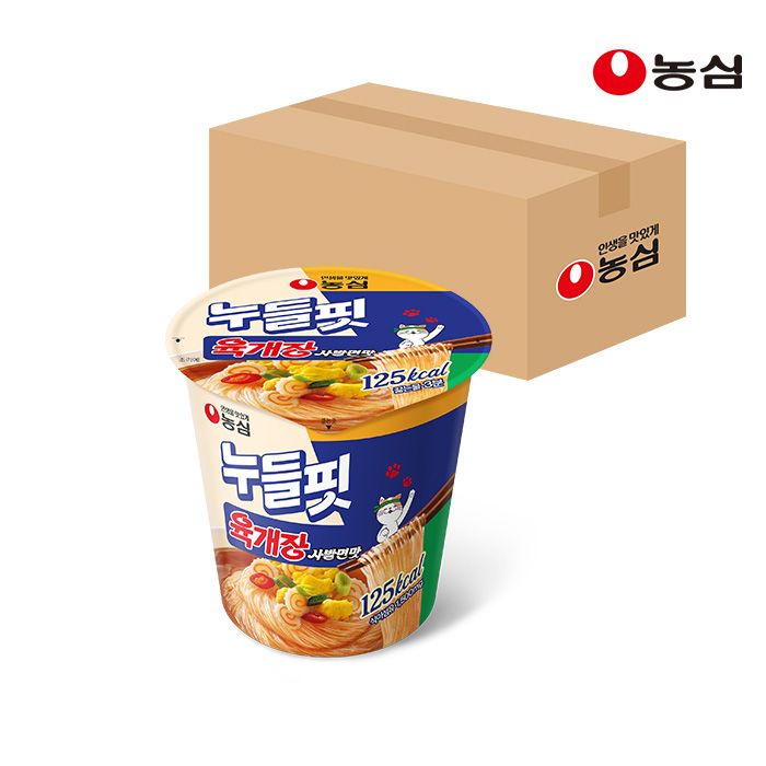 상품 이미지: 농심 누들핏 육개장사발면맛, 35.5g, 8개