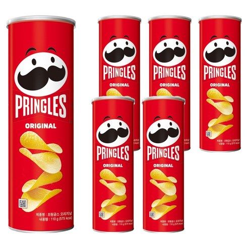 상품 이미지: 프링글스 오리지날, 110g, 6개