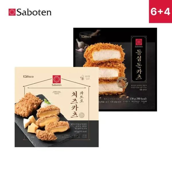 상품 이미지: 사보텐 일본 정통 수제 돈까스 등심 6팩+콰트로 치즈 4팩