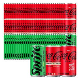 상품 이미지: 코크제로+코크제로제로+스프라이트제로 190ml 90캔 (각 30캔)