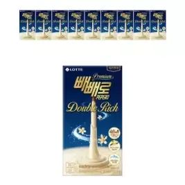 상품 이미지: 롯데웰푸드 빼빼로 더블리치 솔티바닐라 40g, 10개