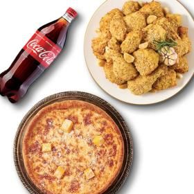 상품 이미지: (굽네치킨) 남해마늘바사삭+시카고피자+콜라1.25L