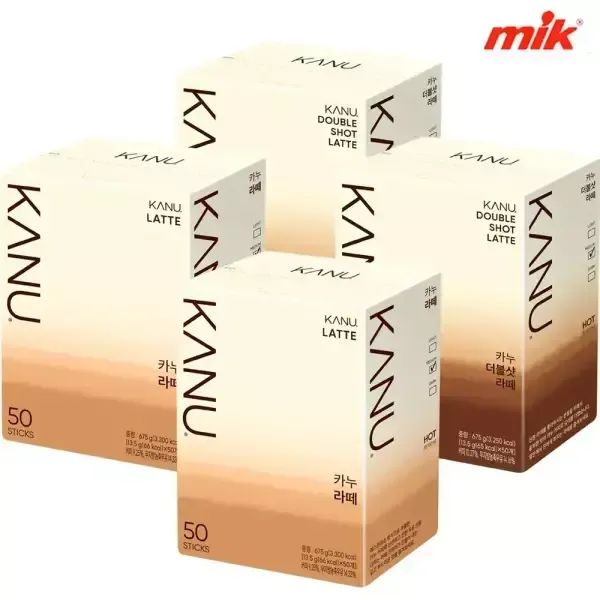 상품 이미지: 맥심 카누 라떼/더블샷라떼 100T [아메리카노/다크/마일드/디카페인/캡슐커피