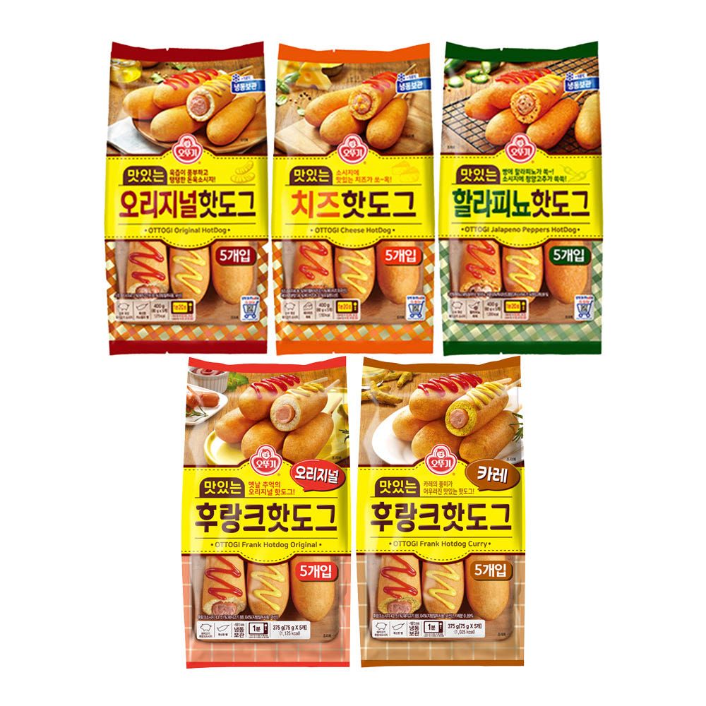 상품 이미지: [슈퍼적립] [15+15] 오뚜기 맛있는 핫도그 오리지널/