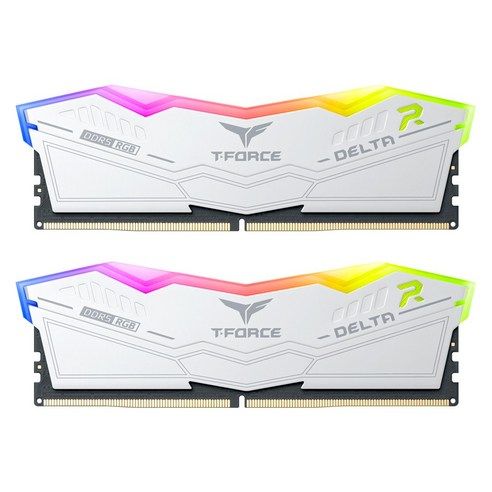 상품 이미지: TEAMGROUP T-Force DDR5 6000 CL30 Delta RGB 화이트 패키지 32GB(16Gx2)