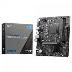 상품 이미지: MSI PRO H610M-E DDR4, 블랙