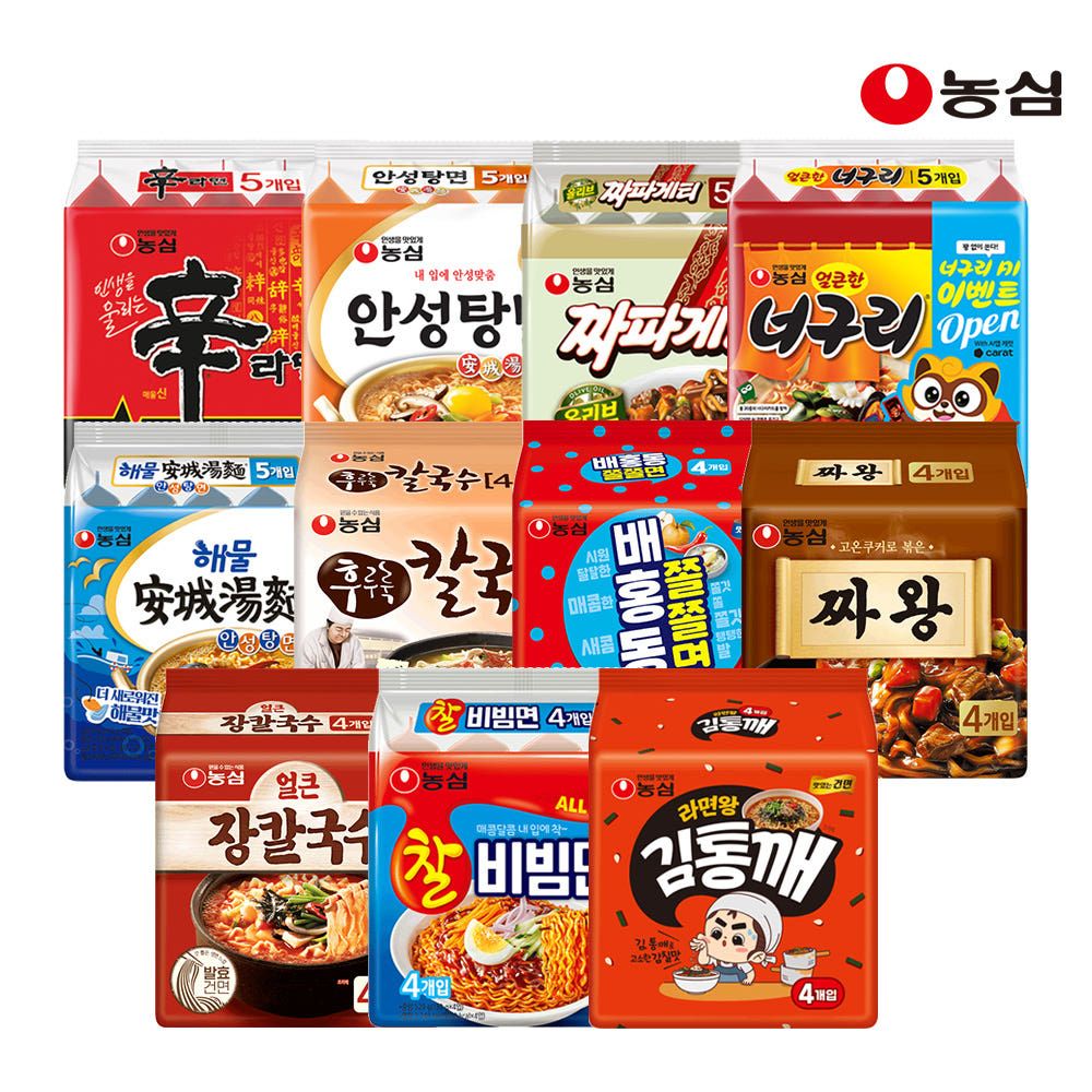 상품 이미지: 농심 봉지라면 신라면멀티팩 외 골라담기 / 신라면, 안성탕