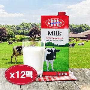 상품 이미지: 믈레코비타 3.5% 수입멸균우유 1L 12개입