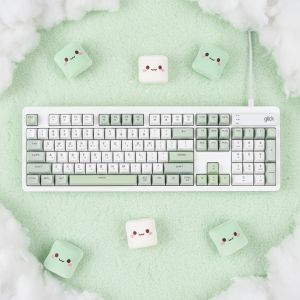 상품 이미지: 지클릭커 오피스프로 OPK50 사일런스 M RGB 풀윤활 무소음 방수 키보드 104키 Greenwich 2026년 첫 신제품