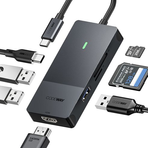 상품 이미지: 코드웨이 USB C타입 노트북 멀티허브